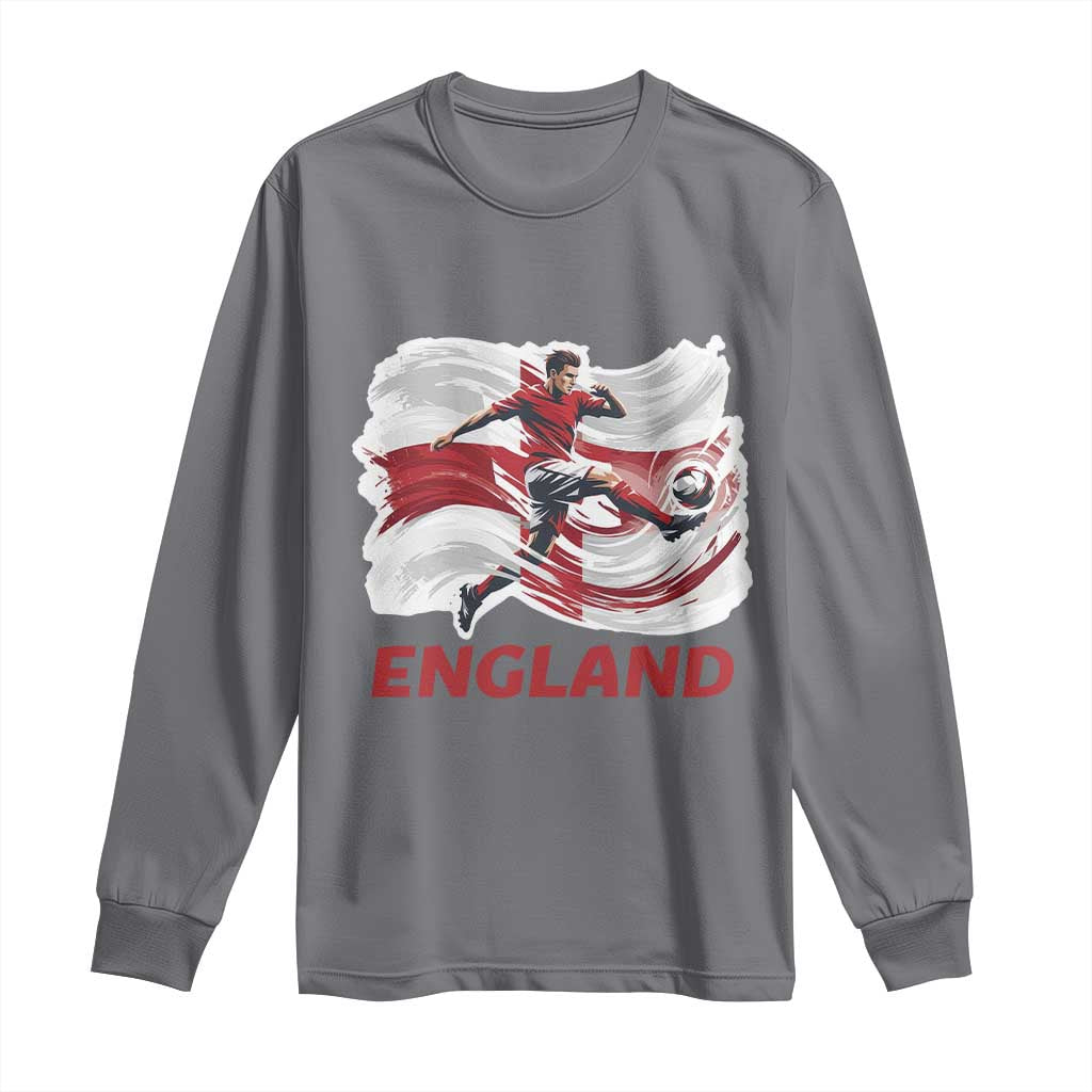 England Soccer Fan English Flag Long Sleeve Shirt
