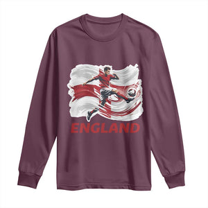 England Soccer Fan English Flag Long Sleeve Shirt