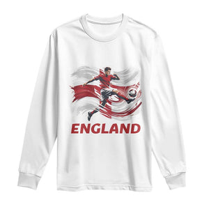 England Soccer Fan English Flag Long Sleeve Shirt
