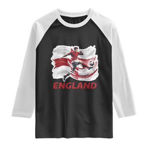England Soccer Fan English Flag Raglan Shirt