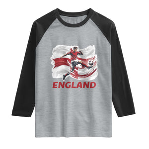 England Soccer Fan English Flag Raglan Shirt