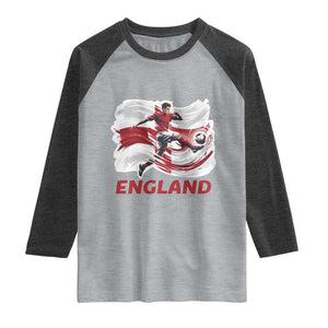 England Soccer Fan English Flag Raglan Shirt
