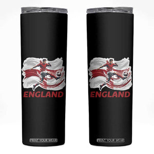 England Soccer Fan English Flag Skinny Tumbler TS14 Black Print Your Wear