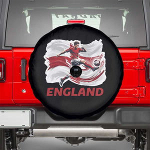 England Soccer Fan English Flag Spare Tire Cover TS14 Black Print Your Wear