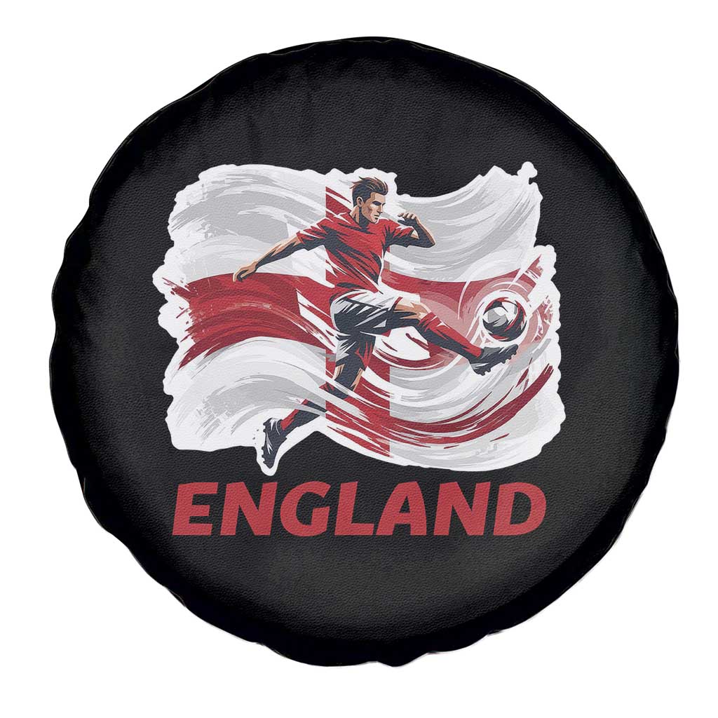 England Soccer Fan English Flag Spare Tire Cover TS14 Print Your Wear