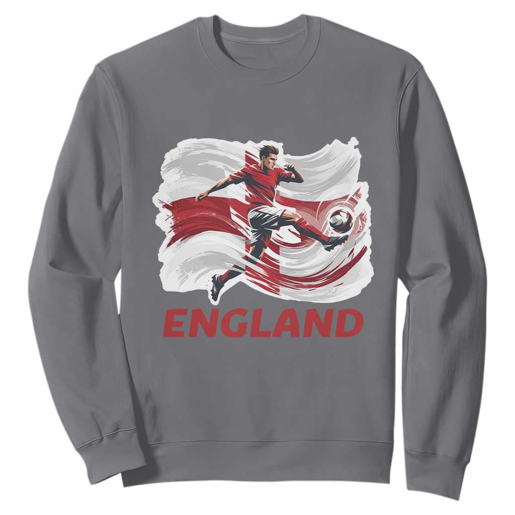 England Soccer Fan English Flag Sweatshirt
