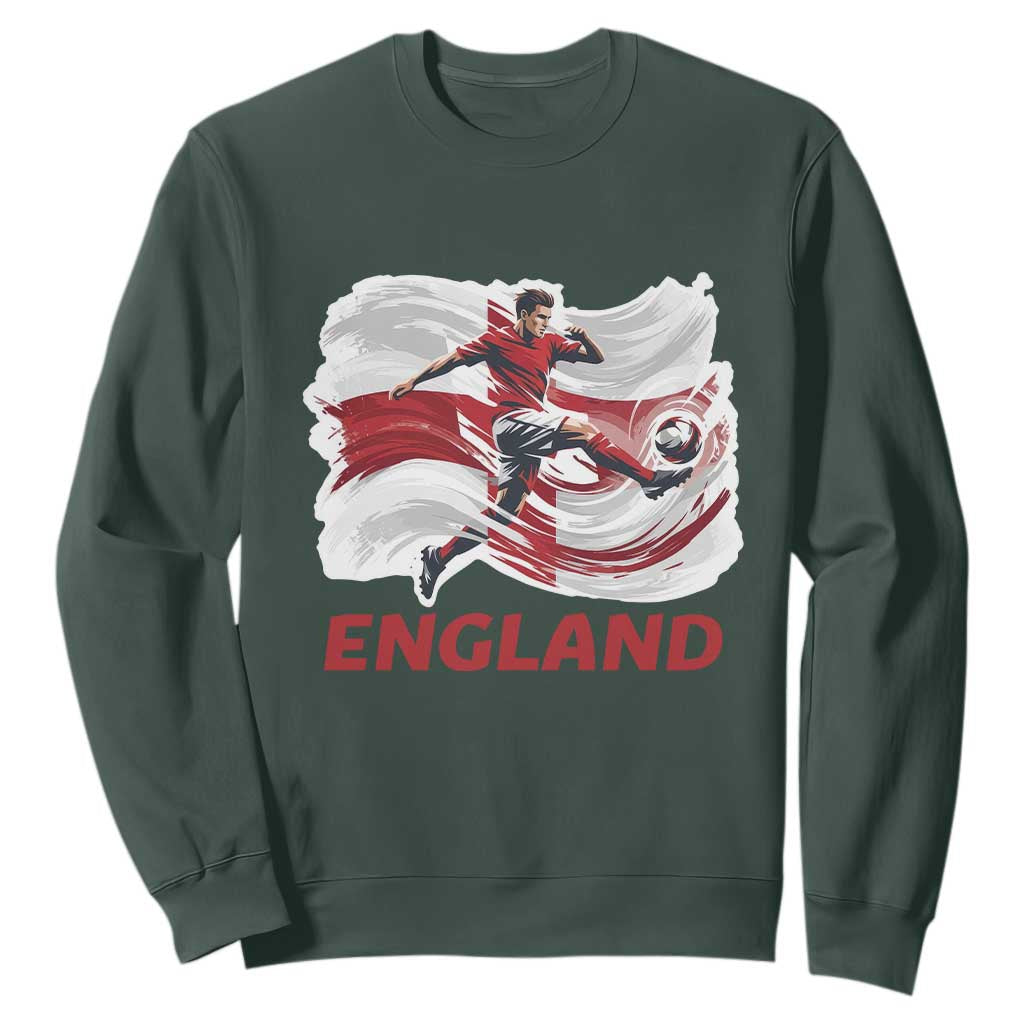 England Soccer Fan English Flag Sweatshirt