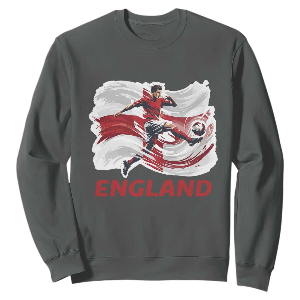 England Soccer Fan English Flag Sweatshirt