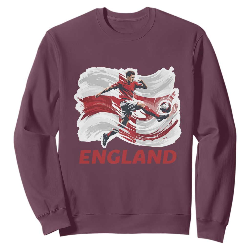 England Soccer Fan English Flag Sweatshirt