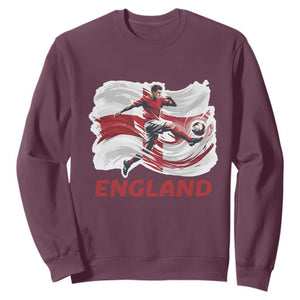 England Soccer Fan English Flag Sweatshirt