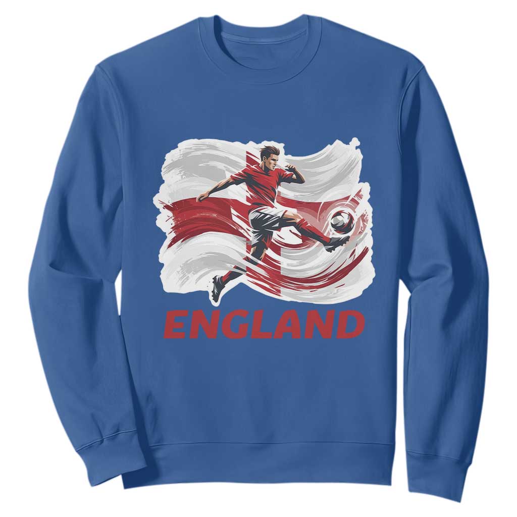 England Soccer Fan English Flag Sweatshirt