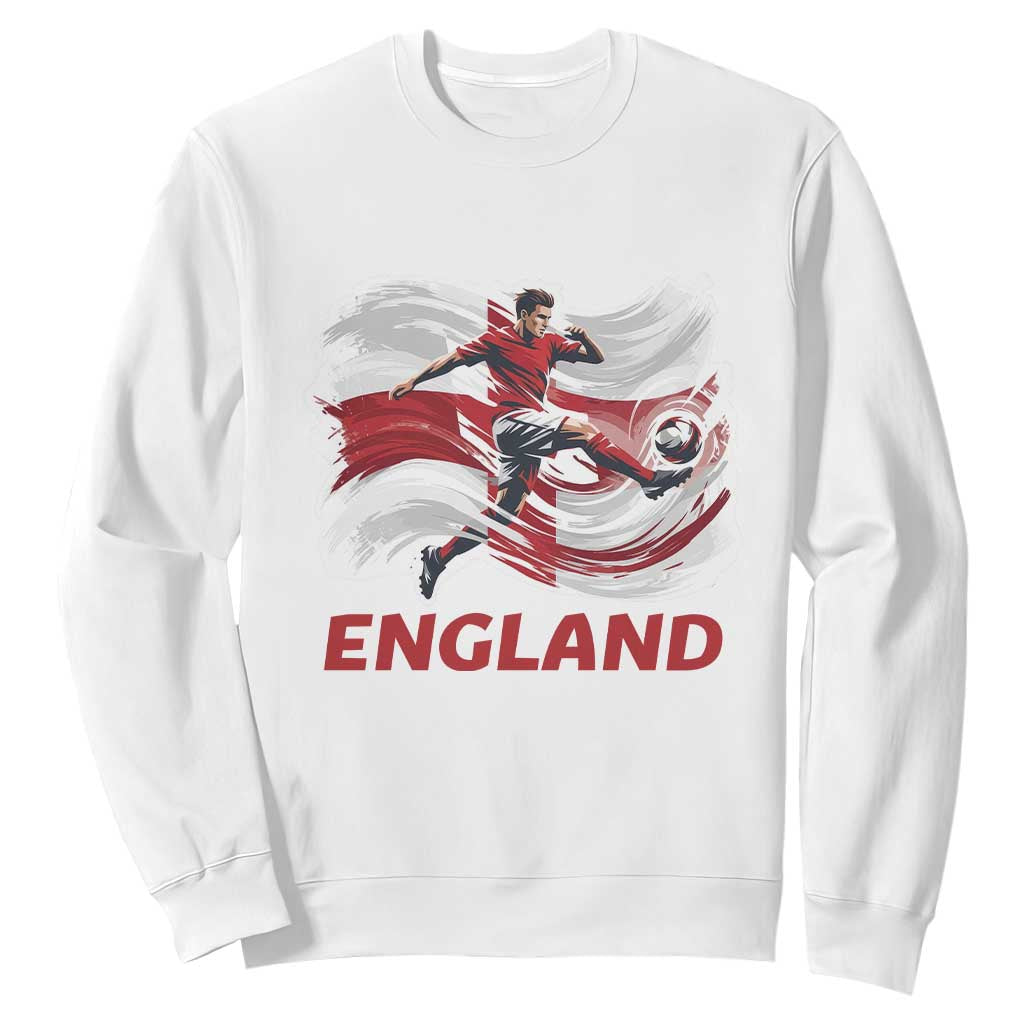 England Soccer Fan English Flag Sweatshirt
