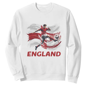 England Soccer Fan English Flag Sweatshirt