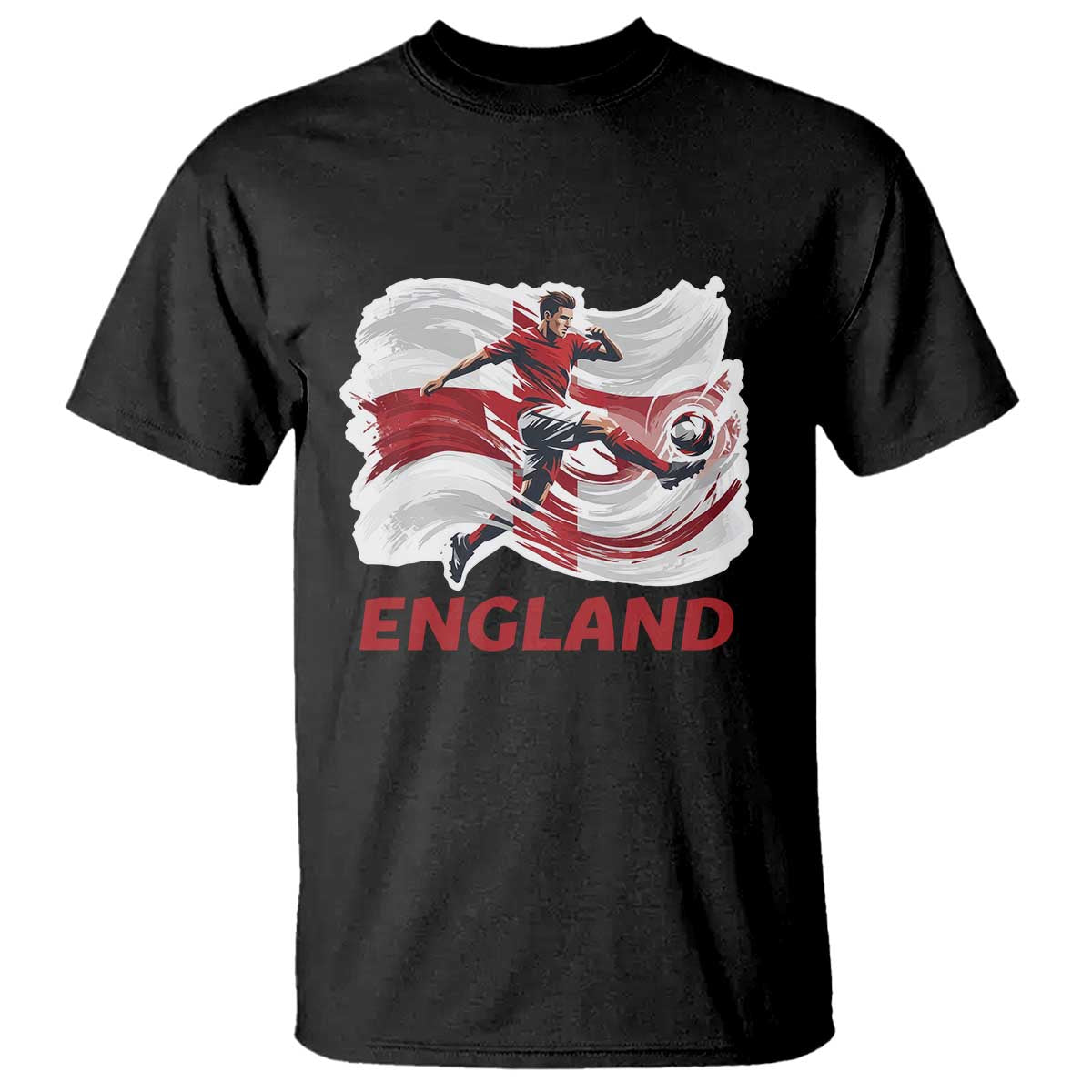 England Soccer Fan English Flag T Shirt