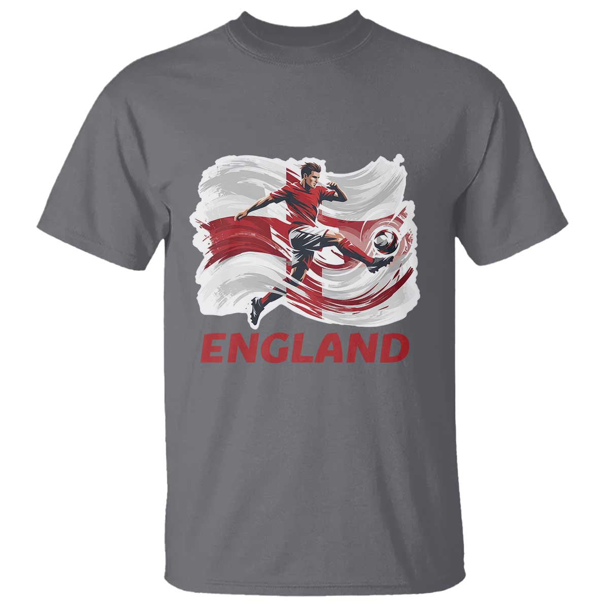 England Soccer Fan English Flag T Shirt