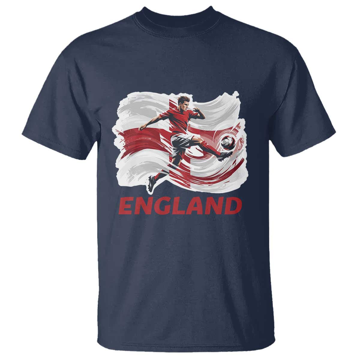 England Soccer Fan English Flag T Shirt
