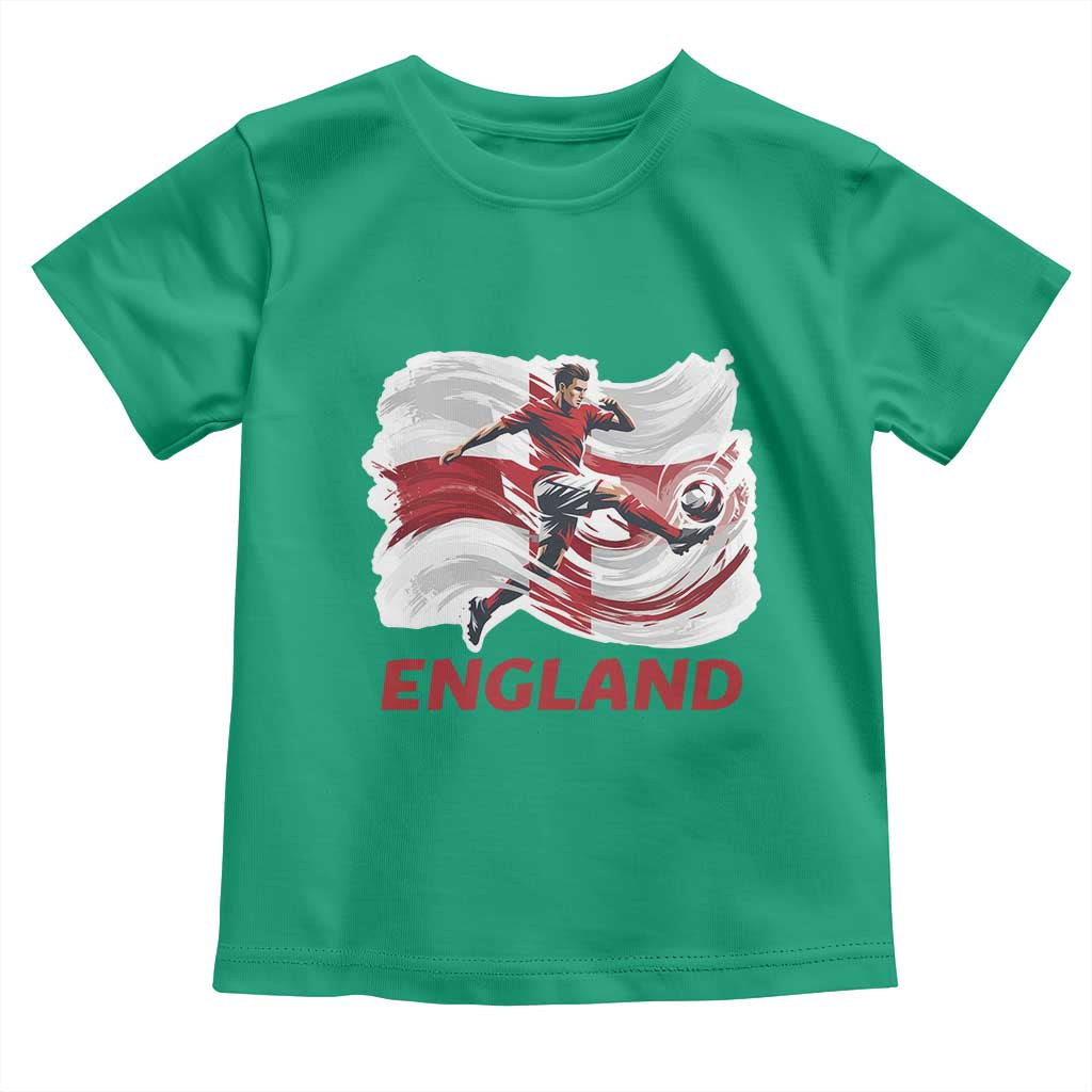 England Soccer Fan English Flag Toddler T Shirt