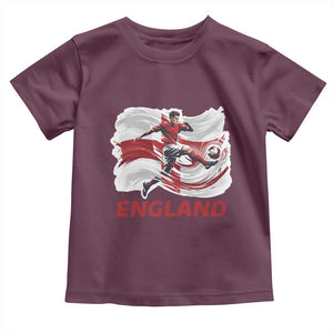 England Soccer Fan English Flag Toddler T Shirt