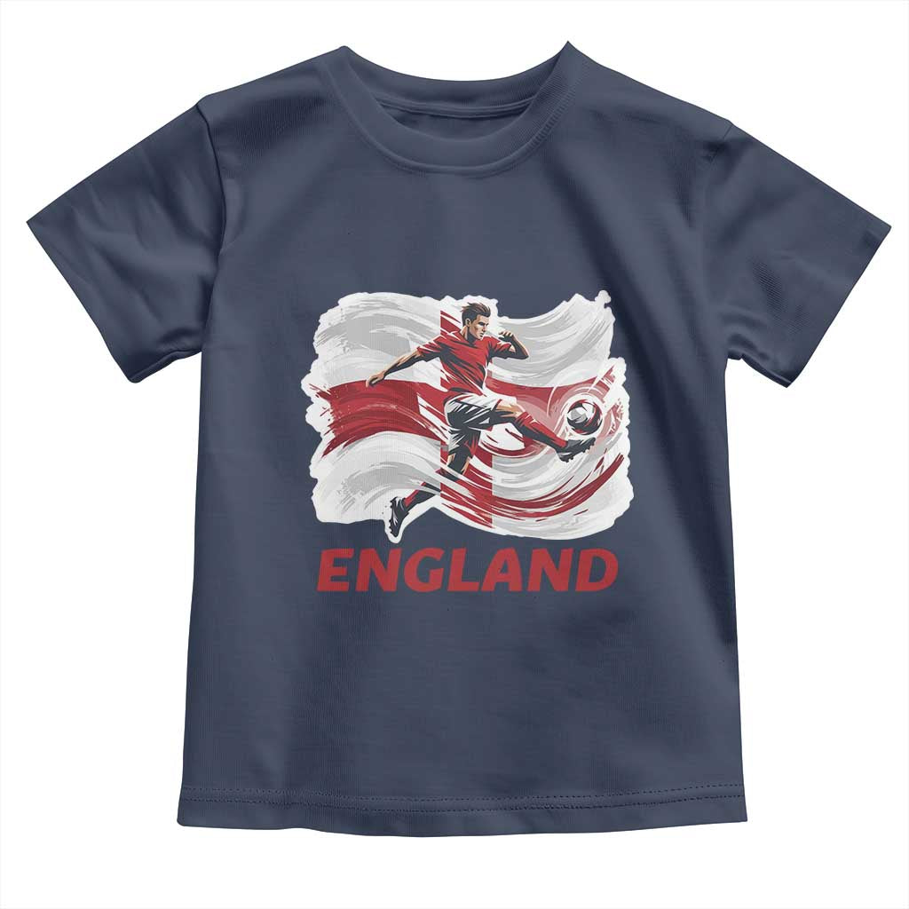 England Soccer Fan English Flag Toddler T Shirt