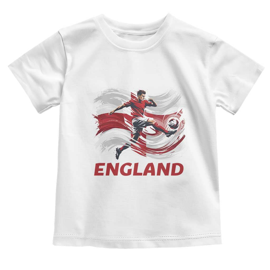 England Soccer Fan English Flag Toddler T Shirt