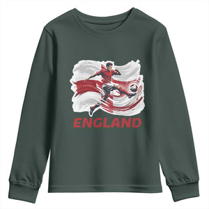 England Soccer Fan English Flag Youth Sweatshirt