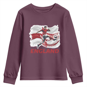 England Soccer Fan English Flag Youth Sweatshirt