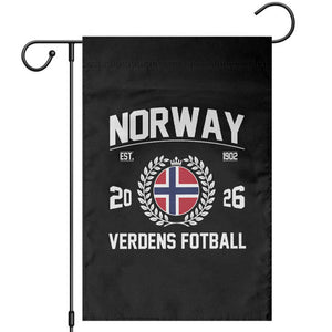 Norway Soccer Football Fan 2026 Norwegian Flag Garden Flag TS14 Black Print Your Wear