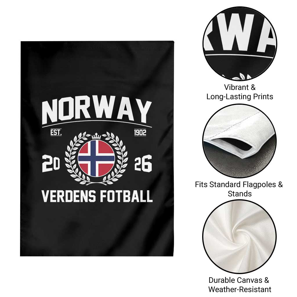 Norway Soccer Football Fan 2026 Norwegian Flag Garden Flag TS14 Print Your Wear