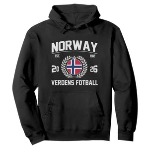 Norway Soccer Football Fan 2026 Norwegian Flag Hoodie