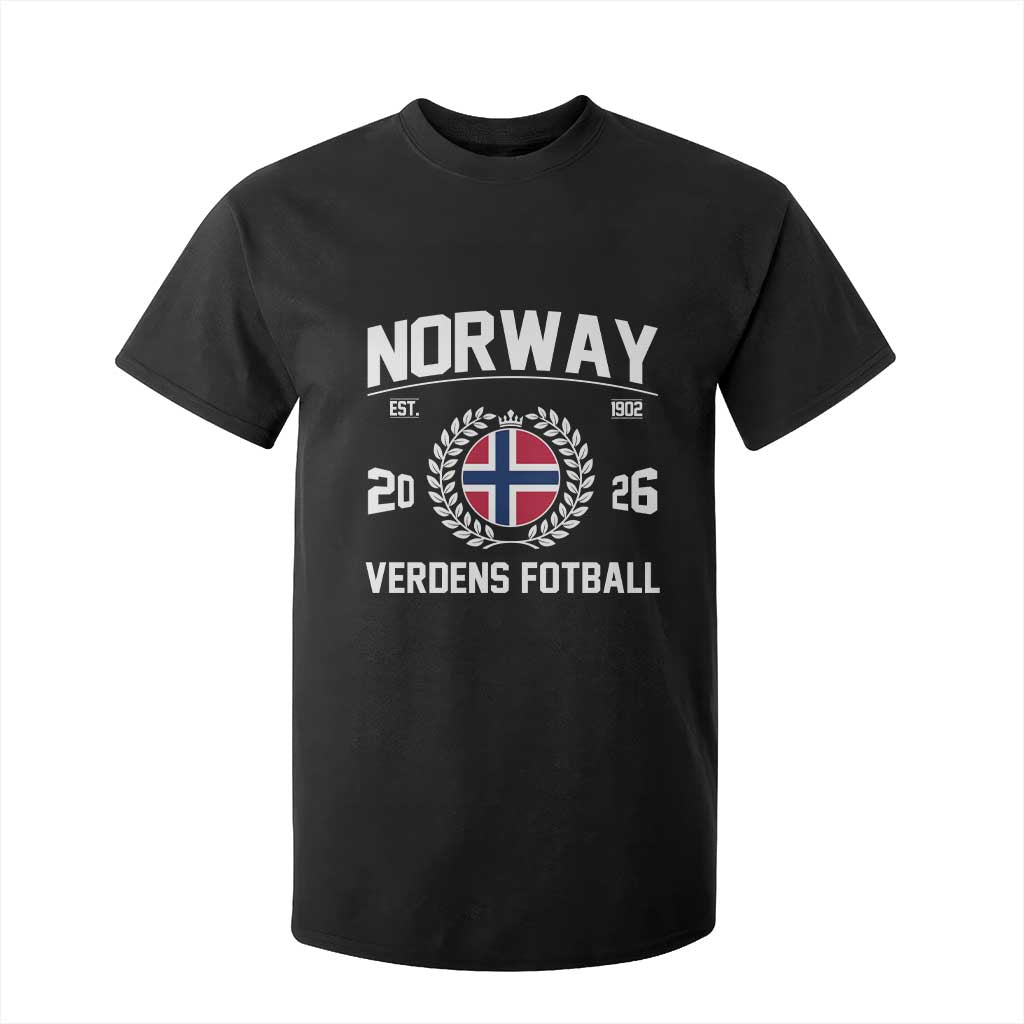 Norway Soccer Football Fan 2026 Norwegian Flag T Shirt For Kid