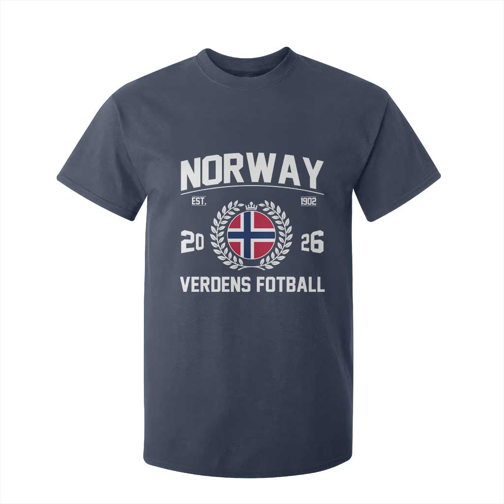Norway Soccer Football Fan 2026 Norwegian Flag T Shirt For Kid