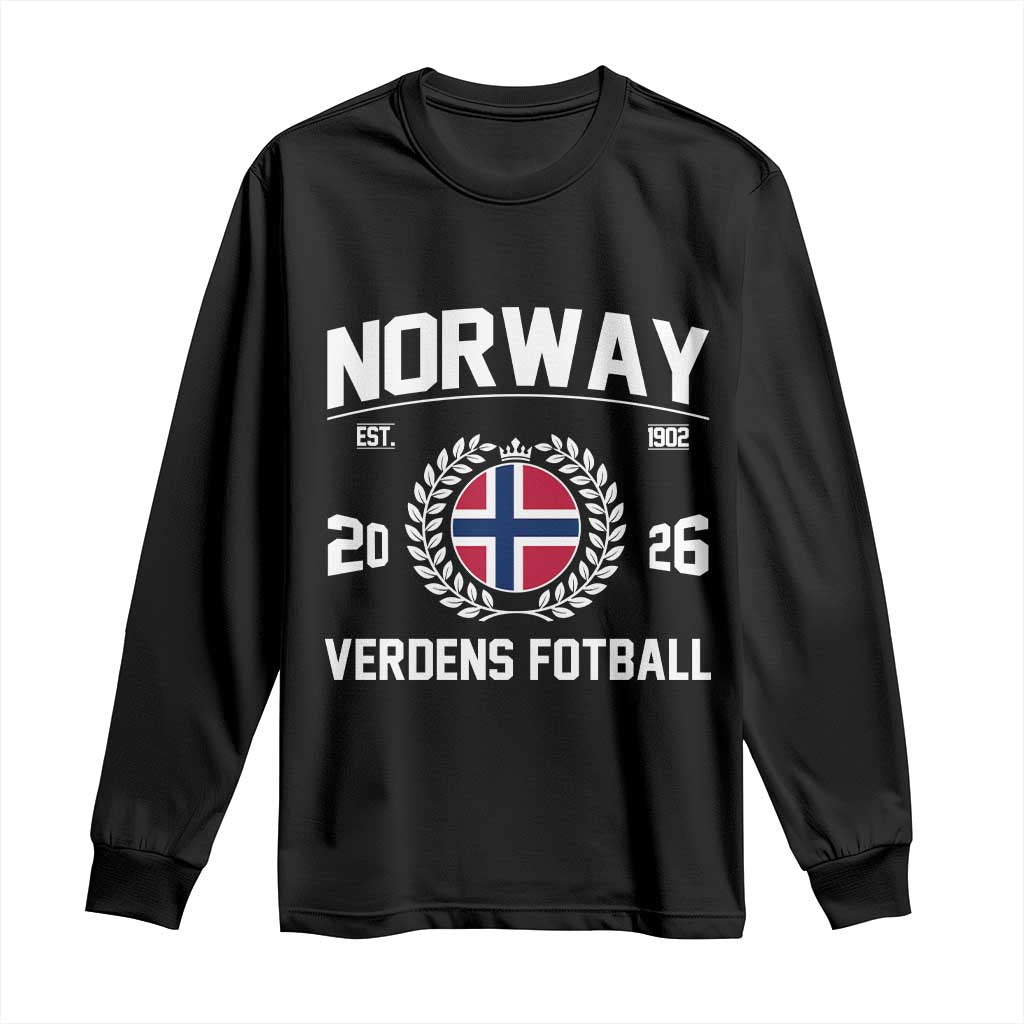 Norway Soccer Football Fan 2026 Norwegian Flag Long Sleeve Shirt