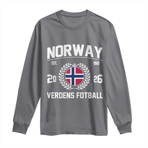 Norway Soccer Football Fan 2026 Norwegian Flag Long Sleeve Shirt