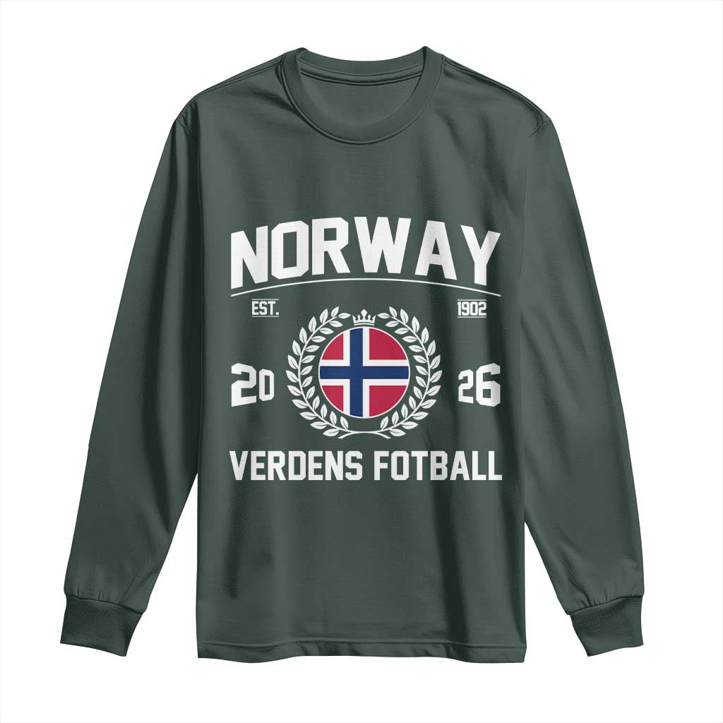 Norway Soccer Football Fan 2026 Norwegian Flag Long Sleeve Shirt