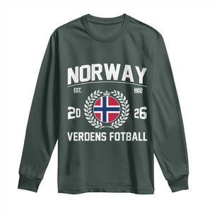Norway Soccer Football Fan 2026 Norwegian Flag Long Sleeve Shirt