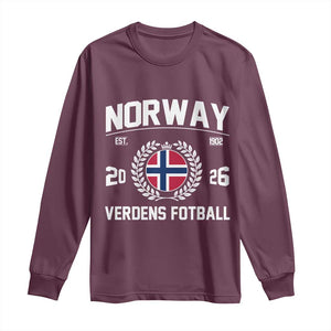 Norway Soccer Football Fan 2026 Norwegian Flag Long Sleeve Shirt