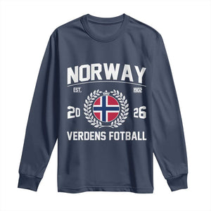 Norway Soccer Football Fan 2026 Norwegian Flag Long Sleeve Shirt