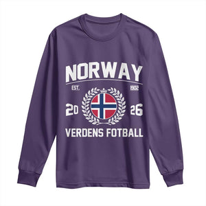 Norway Soccer Football Fan 2026 Norwegian Flag Long Sleeve Shirt
