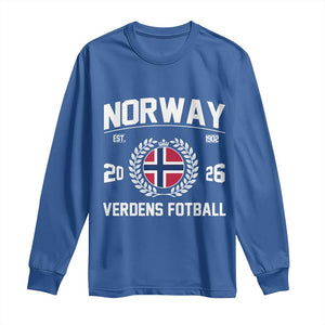 Norway Soccer Football Fan 2026 Norwegian Flag Long Sleeve Shirt