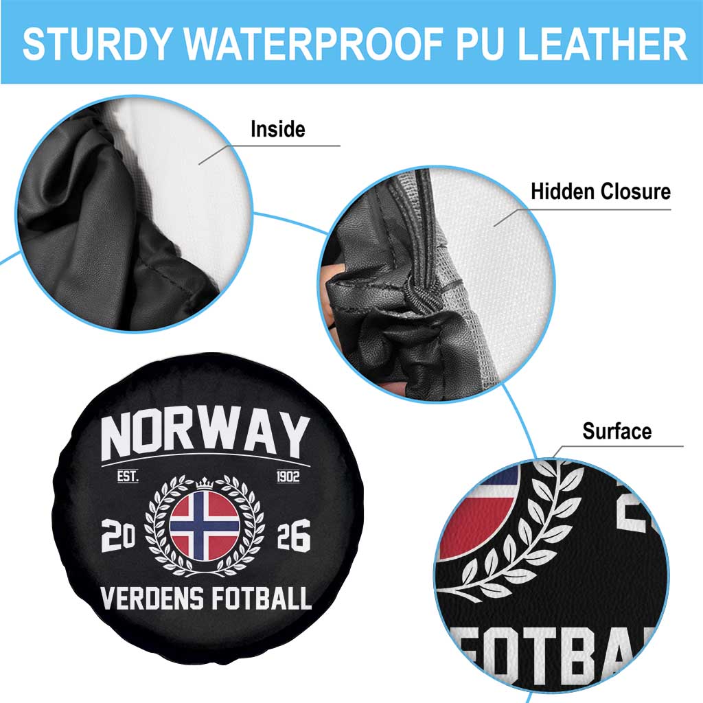 Norway Soccer Football Fan 2026 Norwegian Flag Spare Tire Cover TS14 Print Your Wear