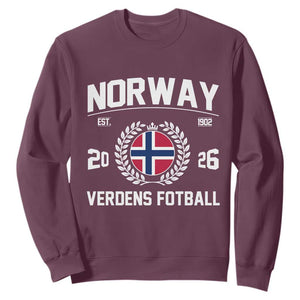Norway Soccer Football Fan 2026 Norwegian Flag Sweatshirt