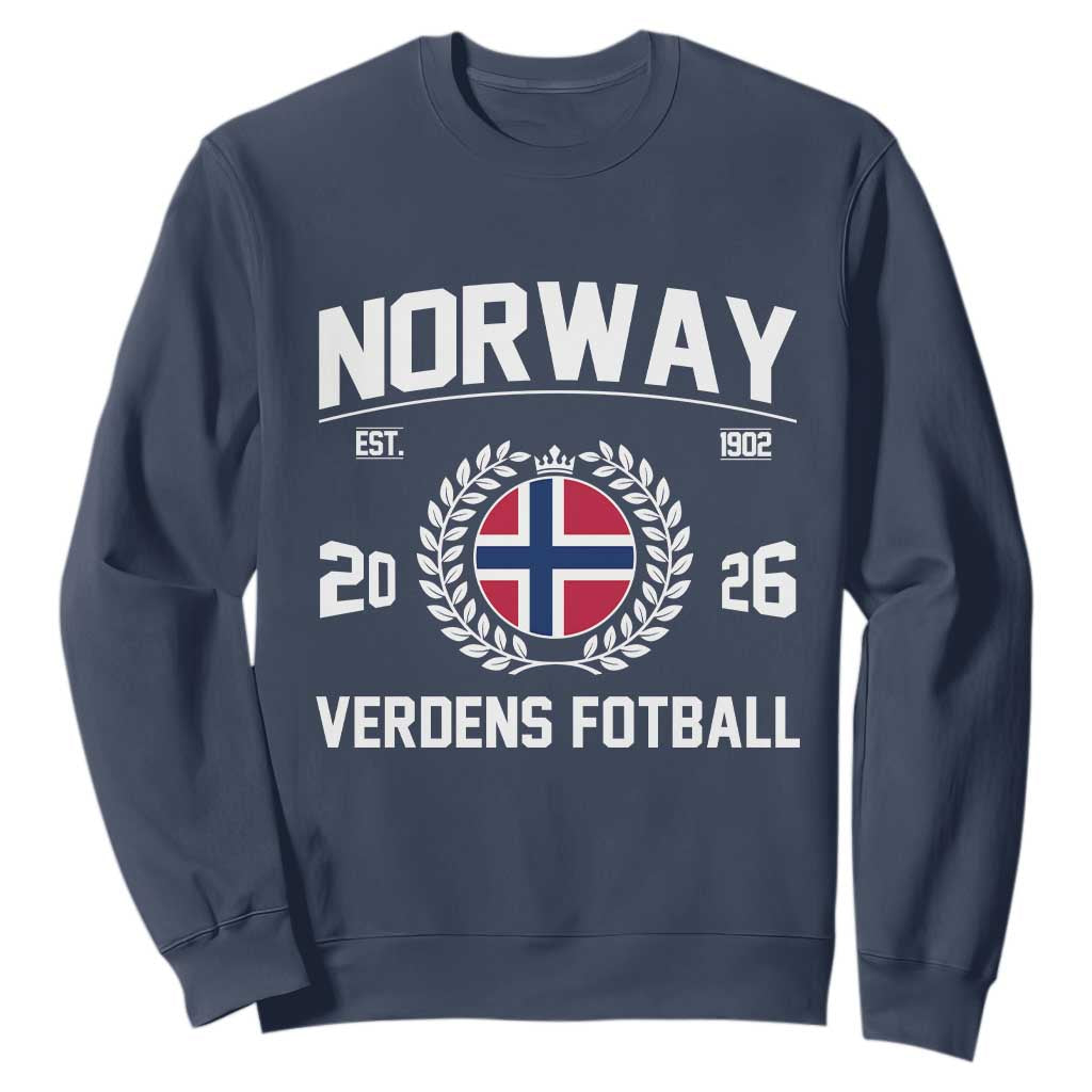 Norway Soccer Football Fan 2026 Norwegian Flag Sweatshirt