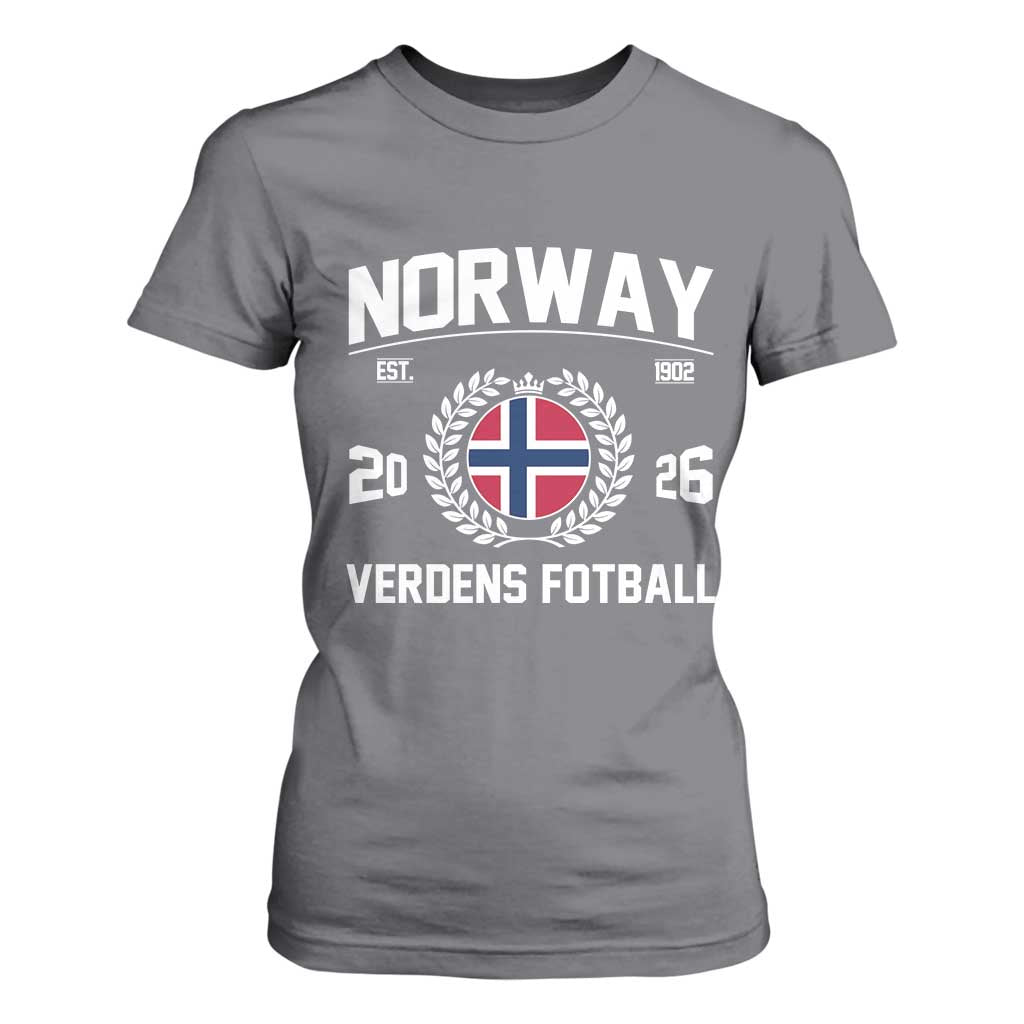 Norway Soccer Football Fan 2026 Norwegian Flag T Shirt For Women