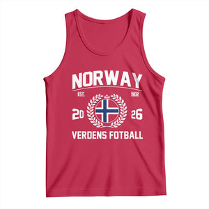 Norway Soccer Football Fan 2026 Norwegian Flag Tank Top