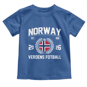 Norway Soccer Football Fan 2026 Norwegian Flag Toddler T Shirt