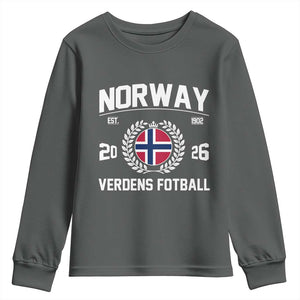 Norway Soccer Football Fan 2026 Norwegian Flag Youth Sweatshirt