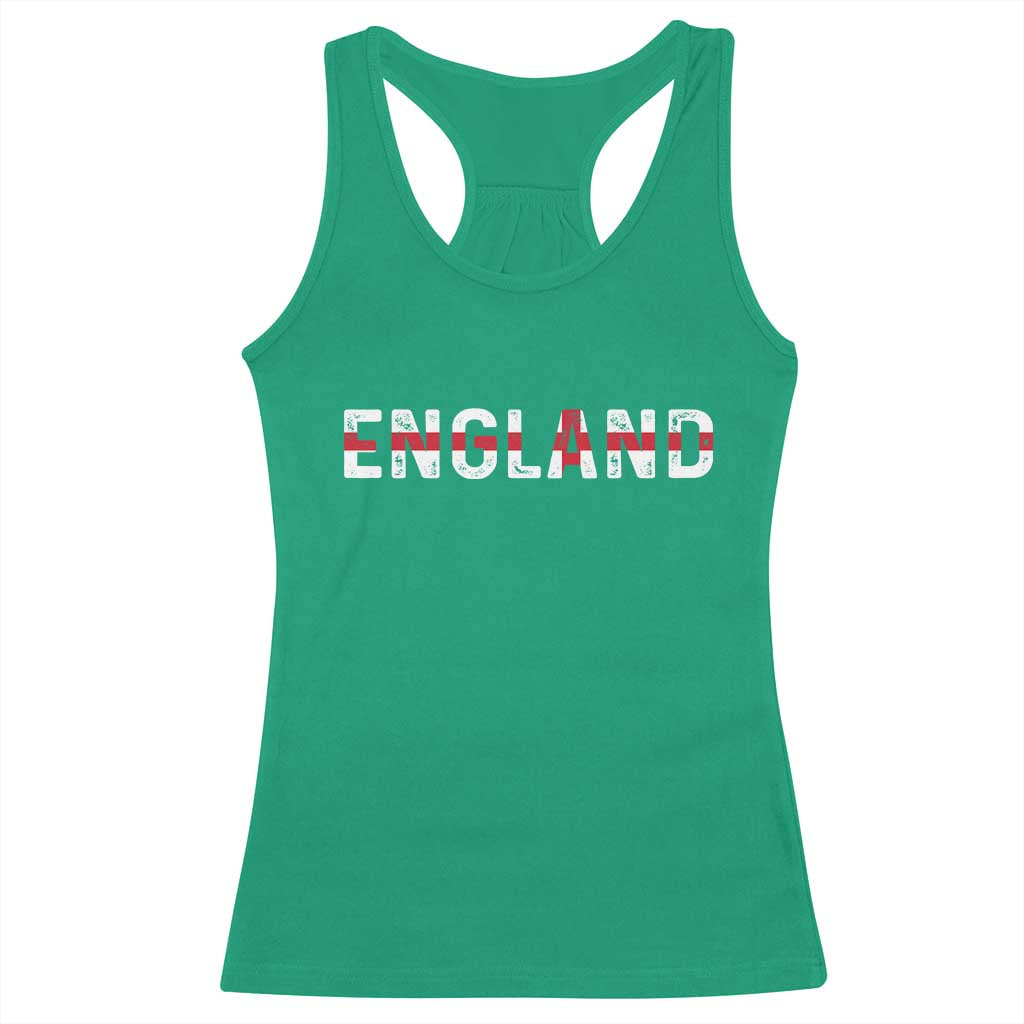 England English Flag Vintage Racerback Tank Top