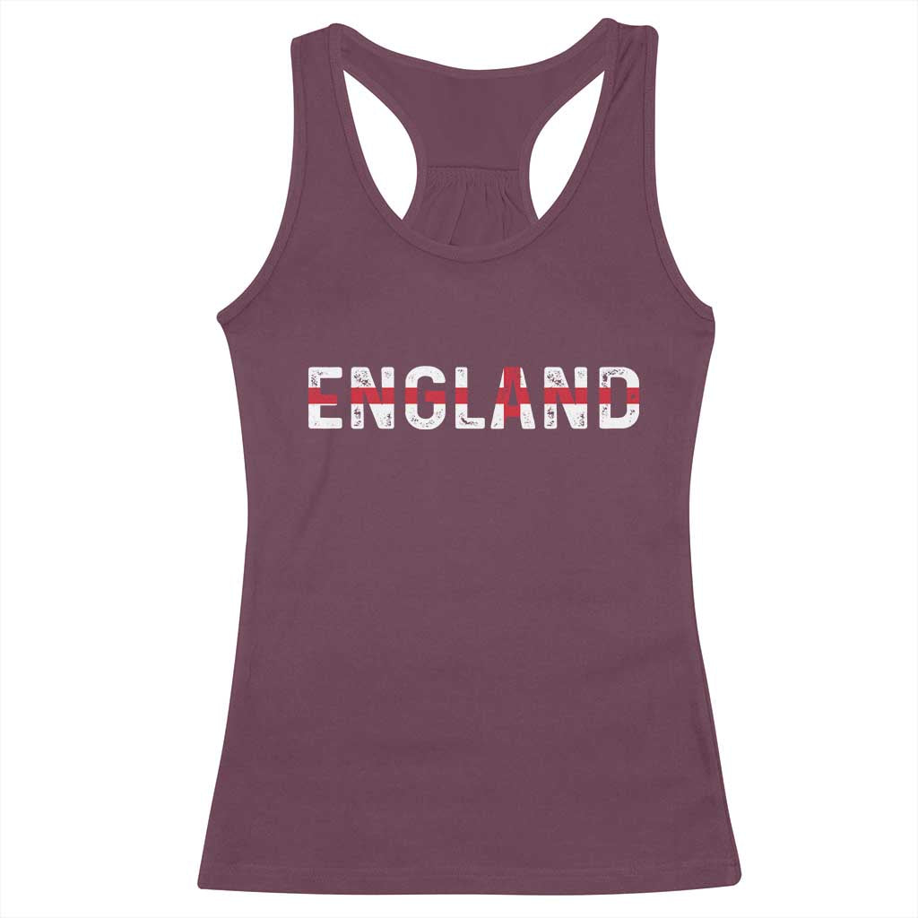 England English Flag Vintage Racerback Tank Top