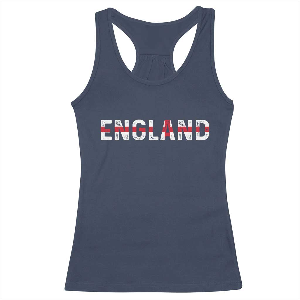 England English Flag Vintage Racerback Tank Top