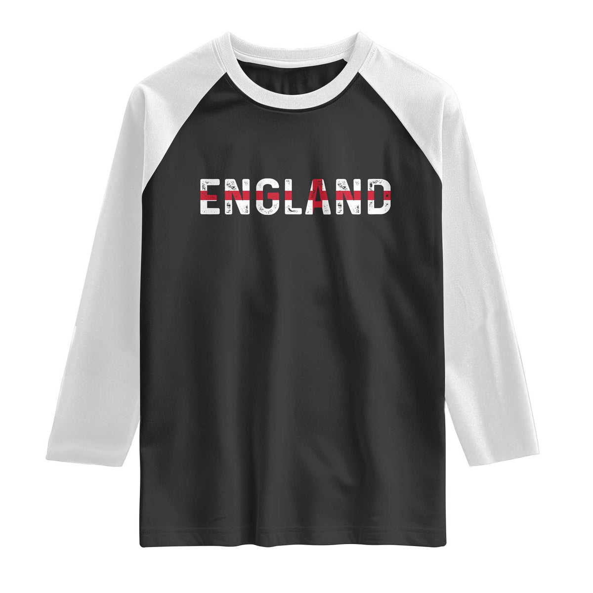 England English Flag Vintage Raglan Shirt